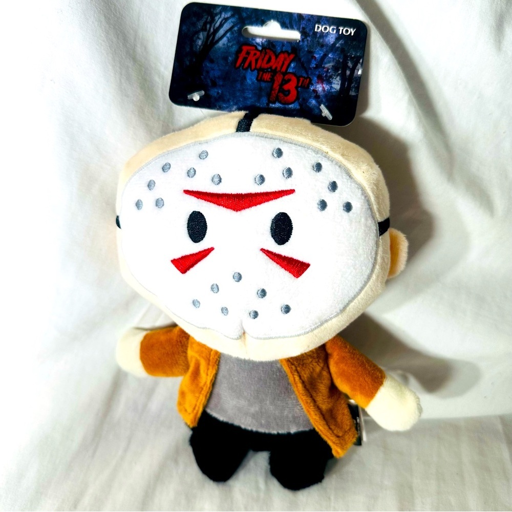 Friday the 13th Squeaky dog toy Jason Vorhees 8" Plush NEW Fetch For Pets Horror